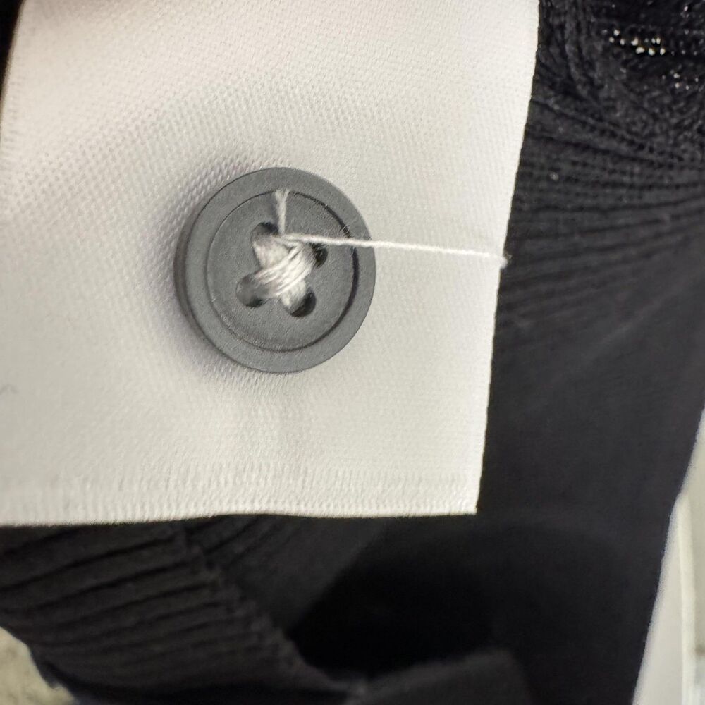 Everlane Black Ribbed Button-Up Cardigan - Picture 9 of 9